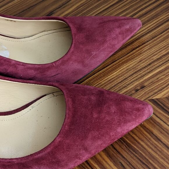 NAPOLEONI suede heels in burgundy color size 37 @S7 - Picture 5 of 13